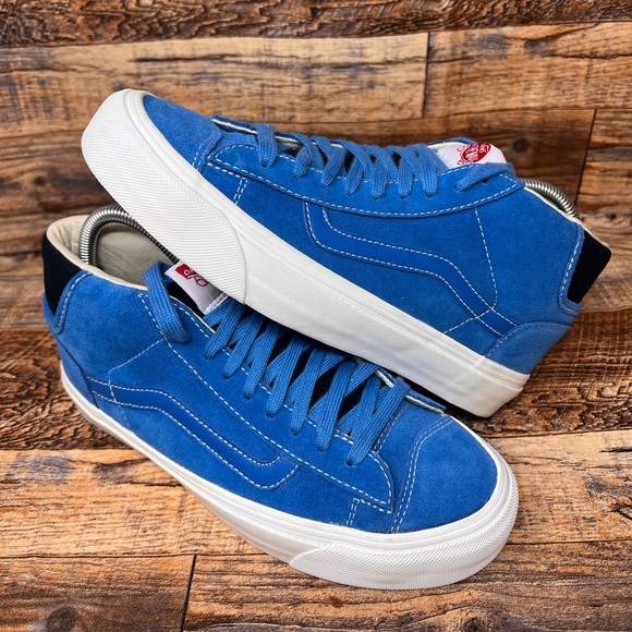 Vans Shoes Vans Suede Original Mid Skate Shoes Suede Dress Blues